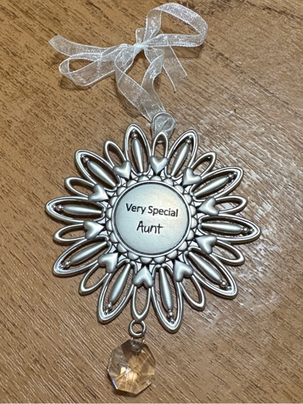 GANZ Silver 'Very Special Aunt' Holiday Ornament